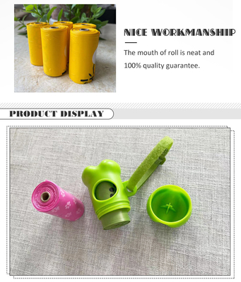 Biodegradabile PLA/PE Sacchetti di rifiuti per cani Spessore personalizzato Eco-friendly e portatile