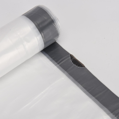 5-50 micron spessore PE sacchetto di spazzatura di plastica a corda di trazione per imballaggio di rifiuti trasparenti