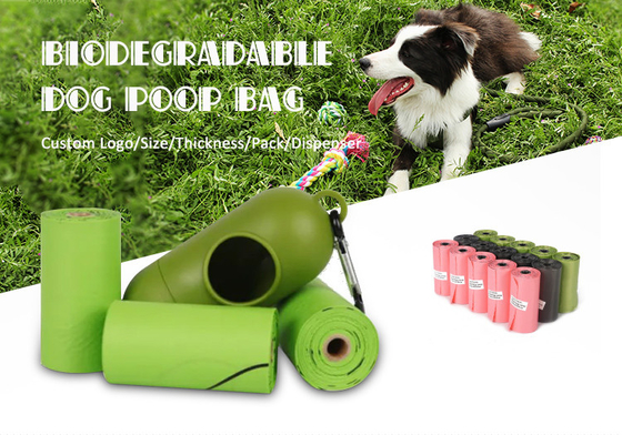 15 PCS/roll Biodegradabile Sacchetti per animali da compagnia T-shirt Tipo di sacchetto per cani