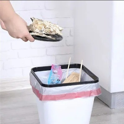 Medium cucina sacchetti da spazzatura 8 galloni bianco sacchetto di plastica trasparente materiale PE