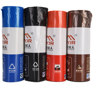 Conveniente sacchetto della spazzatura in plastica monouso per rivestimenti di lattine in materiale HDPE