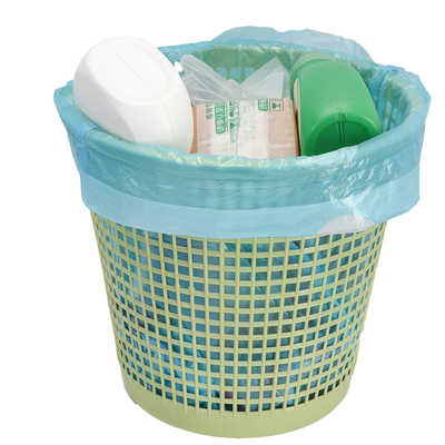 Conveniente sacchetto della spazzatura in plastica monouso per rivestimenti di lattine in materiale HDPE