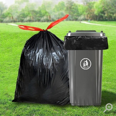 30 galloni di sacchetto per rifiuti a corda di trazione in HDPE/LDPE/LLDPE per uno smaltimento comodo dei rifiuti