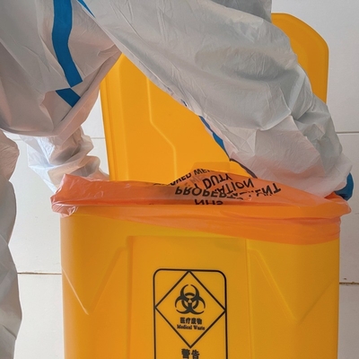 Prodotto di sacchetti di fondo quadrato GRS sacchetti di plastica pesanti per la gestione dei rifiuti