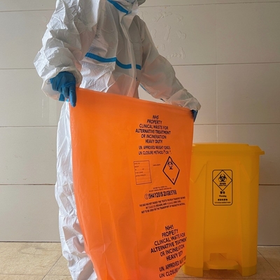 Prodotto di sacchetti di fondo quadrato GRS sacchetti di plastica pesanti per la gestione dei rifiuti