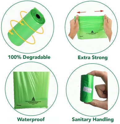Confezione alimentare Logo personalizzato Eco-friendly Stampato Biodegradabile Dog Dog Poop Bag per cani