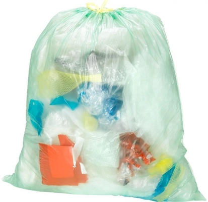 Sacchetti della spazzatura biodegradabili a corda da tiro da 13 galloni con materiale HDPE e spessore da 5 a 50 micron