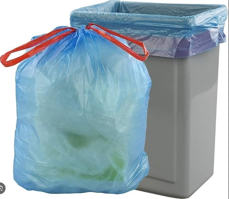 Sacchetti della spazzatura biodegradabili a corda da tiro da 13 galloni con materiale HDPE e spessore da 5 a 50 micron
