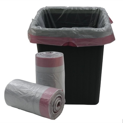 Sacchetti della spazzatura biodegradabili a corda da tiro da 13 galloni con materiale HDPE e spessore da 5 a 50 micron