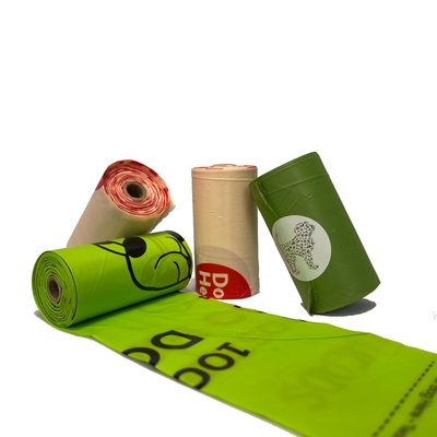 Logo personalizzato Bio Material Pet Dog Poop su rotolo con stampa Flexo