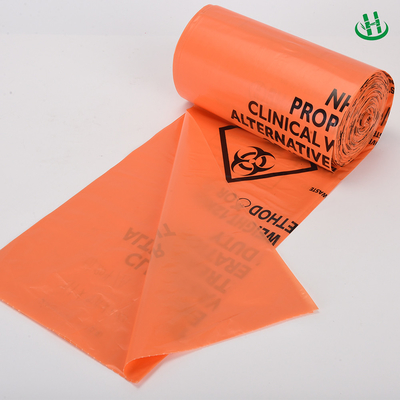 1 tonnellata con logo personalizzato, confezioni mediche, borsa di sicurezza gialla, borse HDPE accettate