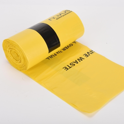 1 tonnellata con logo personalizzato, confezioni mediche, borsa di sicurezza gialla, borse HDPE accettate