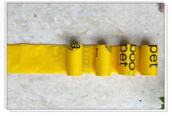 Sacchetto di letame per cani a base di amido di mais e di amido di mais personalizzato per rifiuti biodegradabili, privo di plastica e rispettoso dell'ambiente