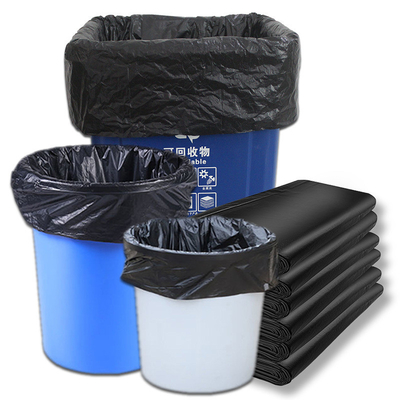 Sacchetti da spazzatura per appaltatori in HDPE Sacchetti da spazzatura neri super spessi per lavori di cantiere di stoccaggio dei rifiuti