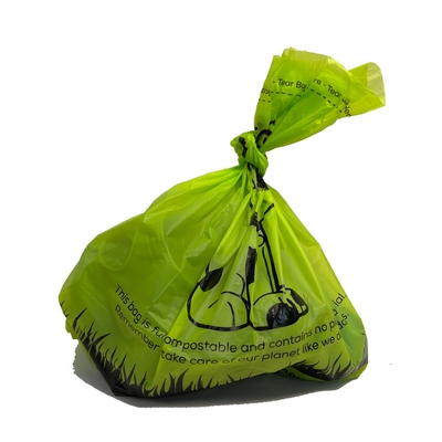 Logo personalizzato Biodegradable Pet Poop Bags 30*45Cm Verde Nero per le vostre esigenze