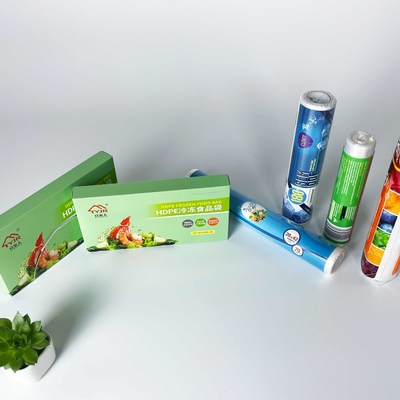 Sacchetti di imballaggio alimentare in plastica HDPE a colori personalizzati Sacchetti a rotoli con spessore personalizzato
