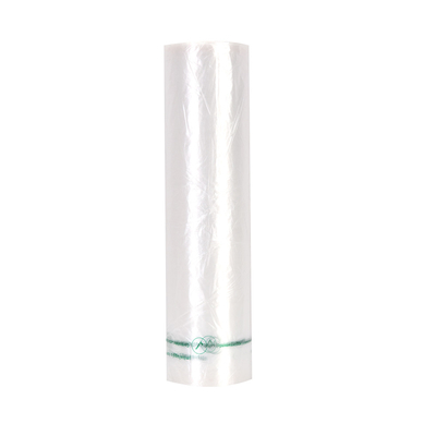 Sacchetto di imballaggio per alimenti trasparente su rotolo con materiale HDPE biodegradabile e spessore 5-100 mic