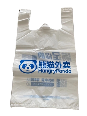 T-shirt facile sistema aperto sacchetto per prodotti per la casa da sacchetto PE plastica stampata personalizzata