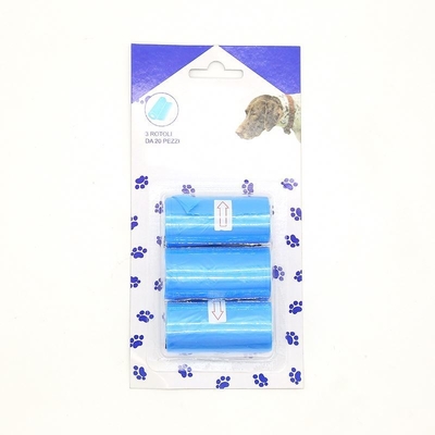 Rollo di sacchetti di cacca per cani in colore beige per il compostaggio e la gestione ecologica dei rifiuti