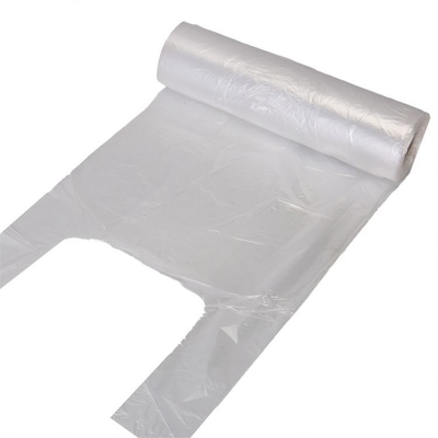 T-shirt manico sacchetto di rifiuti di plastica su rotolo per la struttura del materiale HDPE/LDPE