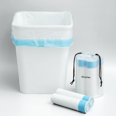 Sacco per rifiuti portatile a corda con logo personalizzato e certificato OK compost