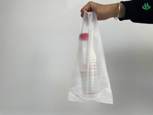 Popolari sacchetti da shopping personalizzabili in HDPE con logo nei supermercati