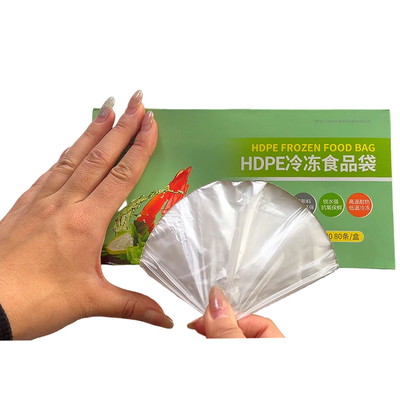 Imballaggio di sacchetti alimentari in plastica Sacchetto di conservazione fresca in HDPE per una soluzione di stoccaggio sostenibile