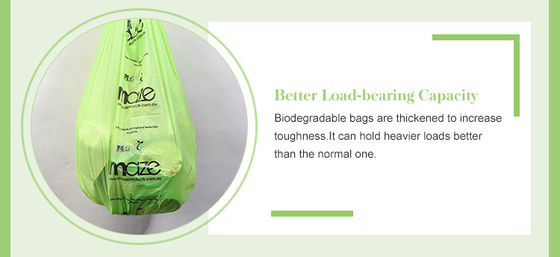 Materiali riciclati 100% Biodegradabile Sacchetto di spazzatura di plastica con design personalizzabile