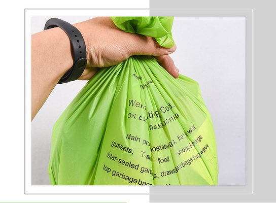 Materiali riciclati 100% Biodegradabile Sacchetto di spazzatura di plastica con design personalizzabile