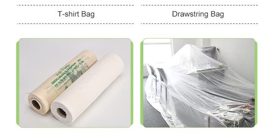 Borsa di trasporto compostabile su misura per altri prodotti domestici realizzati con materiali riciclati
