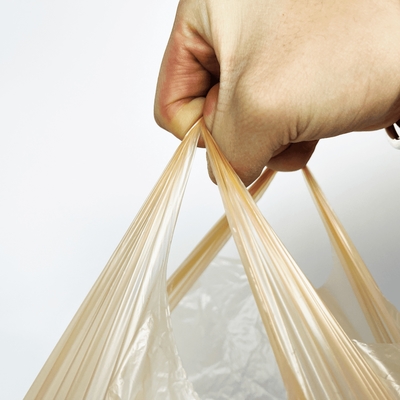 T-shirt in poli-plastica HDPE su misura Borsa da supermercato per imballaggi per ortaggi alimentari