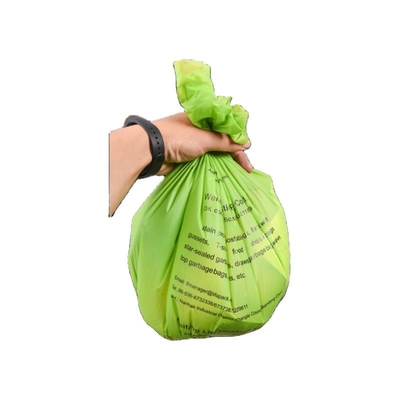 Materiali riciclati T-shirt di amido di mais Borsa da shopping di plastica con ordinazione su misura
