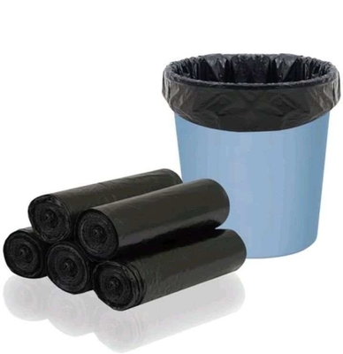 5-50 micron Spessore HDPE/LDPE/LLDPE Sacco spazzatura nero per le esigenze dei clienti