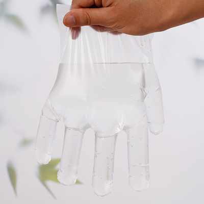 Guanti monouso per la ristorazione domestica in plastica PE trasparente per la pulizia invernale