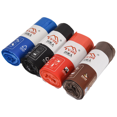 Logo personalizzato HDPE Cost Drawstring Sacchetto per rifiuti domestici per lo smaltimento dei rifiuti domestici