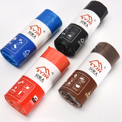 Household HDPE Disposable Drawstring Rubbish Garbage Trash Bags Roll a prezzi accessibili