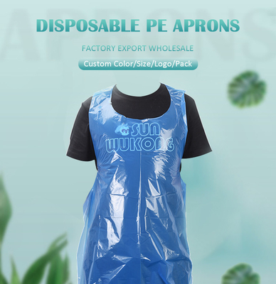 Apron in plastica usa e getta per ristorante casa cucina pittura artigianato artigianato barbecue facile