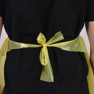 Apron monouso in plastica senza maniche per lo spazio della scrivania