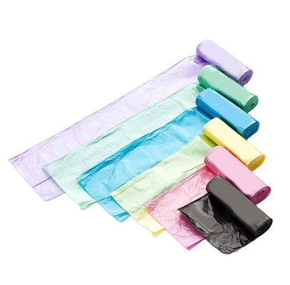 Colorevole borsa di plastica a bocca piatta per ufficio e hotel Disegno a rotoli in vari colori