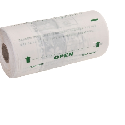 Sacchetto di plastica biodegradabile PBAT/PLA/amido di colore verde e dimensioni personalizzabili