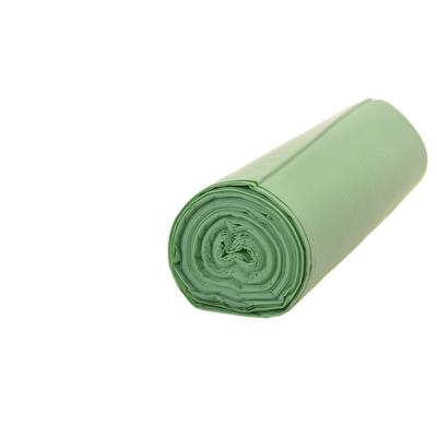 Sacchetto di plastica biodegradabile PBAT/PLA/amido di colore verde e dimensioni personalizzabili