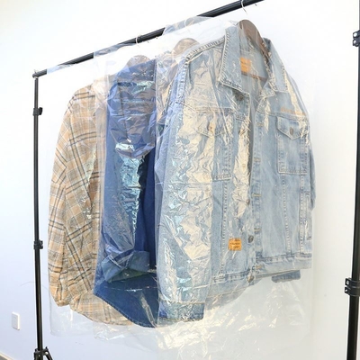Materiale di copertura della polvere di polietilene per sacchetti di stoccaggio di abbigliamento di lusso in cotone 1000pcs