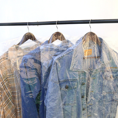 Sacchetti di imballaggio di abbigliamento in plastica impermeabili al polvere per il deposito di abiti e vestiti OEM