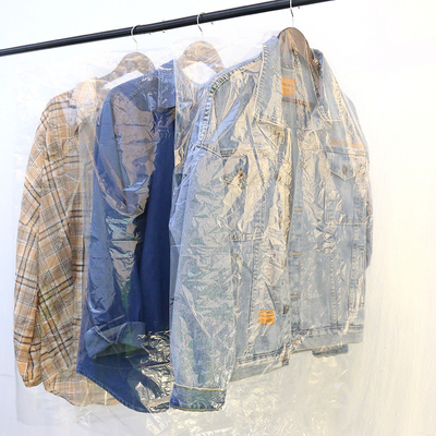 Sacchetti di imballaggio di abbigliamento in plastica impermeabili al polvere per il deposito di abiti e vestiti OEM