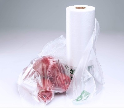 Produrre sacchetti a rotoli in HDPE ad alta densità per la stampa del logo dei clienti dei supermercati o su richiesta