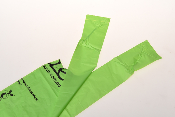 40% verde Struttura del materiale da risorsa biologica Prodotti alimentari personalizzati Sacchetti di plastica riutilizzabili