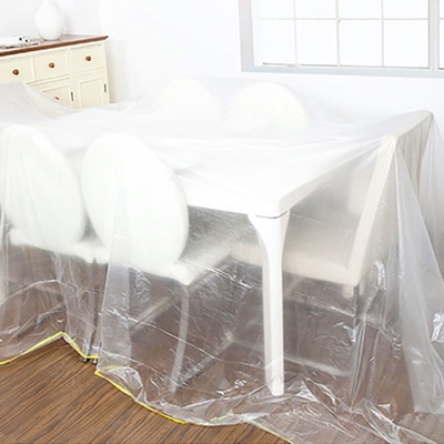 Copertura per mobili in plastica trasparente adatta al divano, alla sedia e ad altre dimensioni Spessore 5,5-12,5 micron