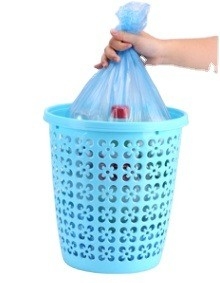 Sacchetti di rifiuti in plastica in rotoli con certificato di compost OK