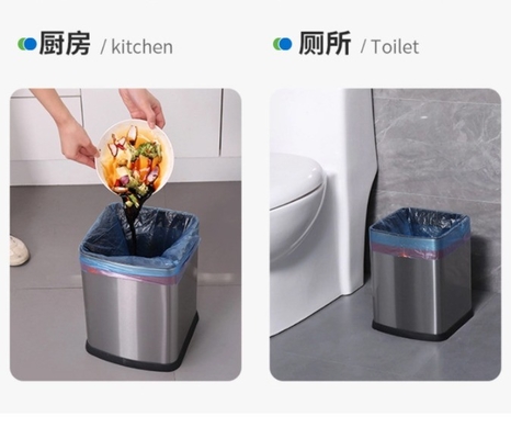 Cestino per rifiuti di plastica per uso domestico con manico
