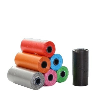 OEM accettato compostabile amido di mais T-shirt di plastica biodegradabile sacchetto per rifiuti